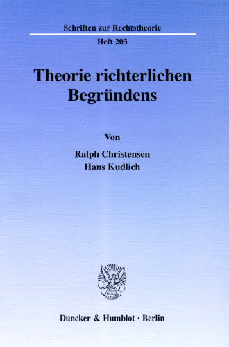 Theorie richterlichen Begründens