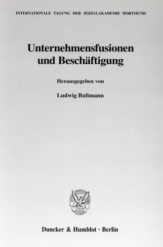 Unternehmensfusionen und Beschäftigung