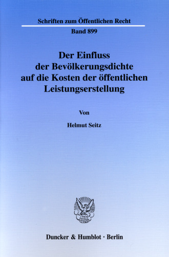 Der Einfluss der Bevölkerungsdichte auf die Kosten der öffentlichen Leistungserstellung