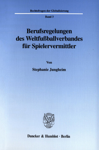 Berufsregelungen des Weltfußballverbandes für Spielervermittler