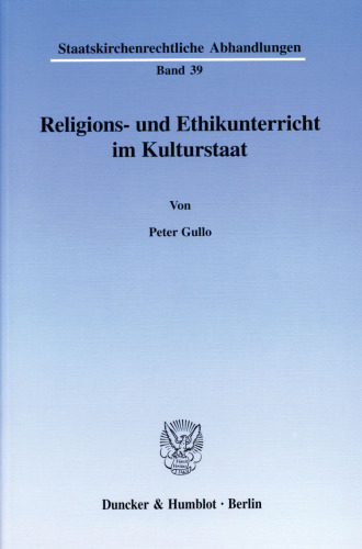 Religions- und Ethikunterricht im Kulturstaat