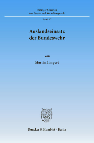 Auslandseinsatz der Bundeswehr