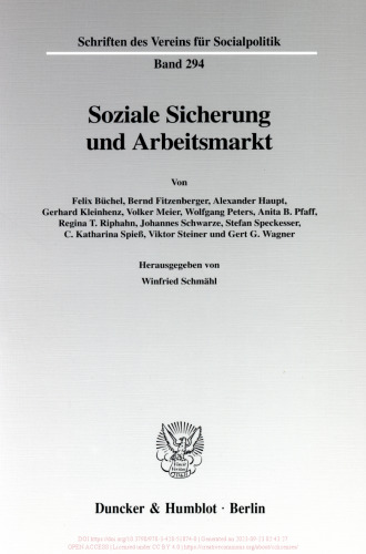 Soziale Sicherung und Arbeitsmarkt