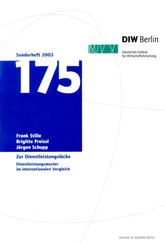 Zur Dienstleistungslücke: Dienstleistungsmuster im internationalen Vergleich