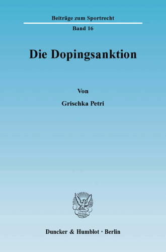Die Dopingsanktion