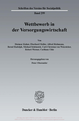 Wettbewerb in der Versorgungswirtschaft