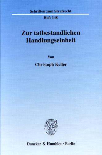 Zur tatbestandlichen Handlungseinheit