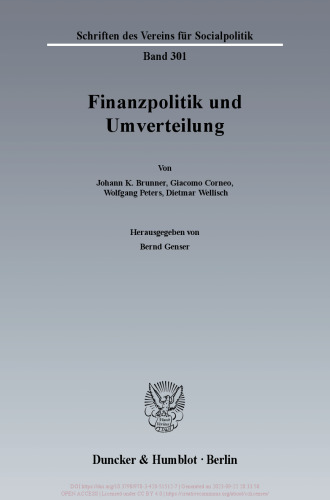 Finanzpolitik und Umverteilung