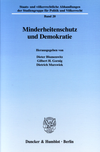 Minderheitenschutz und Demokratie