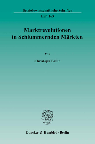 Marktrevolutionen in Schlummernden Märkten
