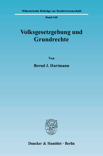 Volksgesetzgebung und Grundrechte