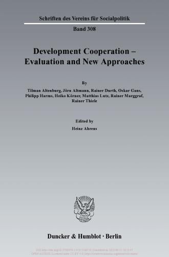 Development Cooperation - Evaluation and New Approaches