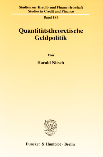 Quantitätstheoretische Geldpolitik