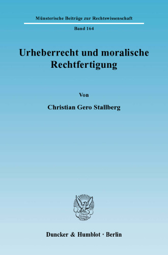 Urheberrecht und moralische Rechtfertigung