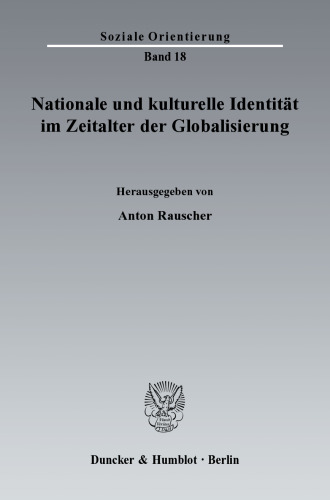 Nationale und kulturelle Identität im Zeitalter der Globalisierung