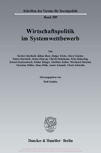 Wirtschaftspolitik im Systemwettbewerb