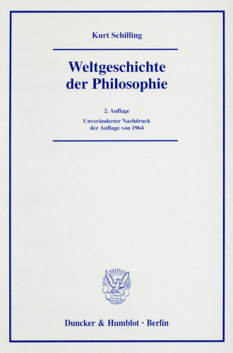 Weltgeschichte der Philosophie