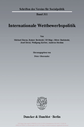 Internationale Wettbewerbspolitik