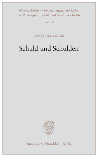 Schuld und Schulden