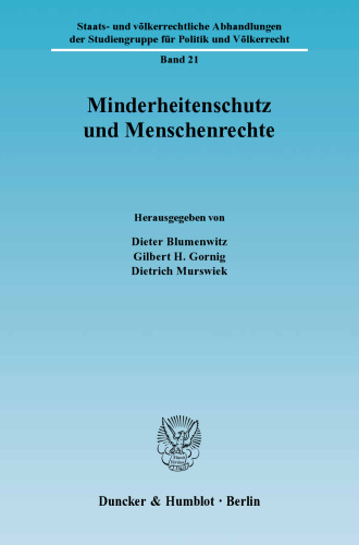 Minderheitenschutz und Menschenrechte
