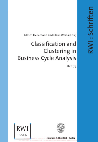 Classification and Clustering in Business Cycle Analysis