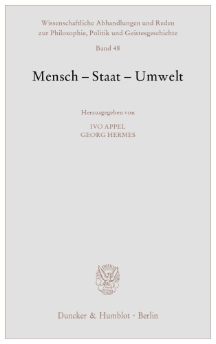 Mensch - Staat - Umwelt
