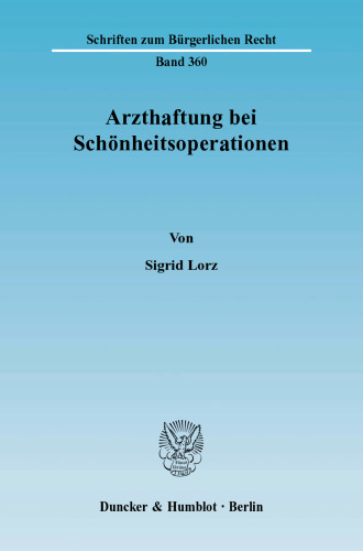 Arzthaftung bei Schönheitsoperationen