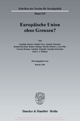 Europäische Union ohne Grenzen?
