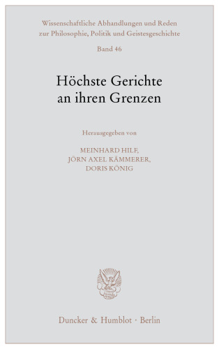 Höchste Gerichte an ihren Grenzen