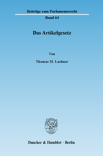 Das Artikelgesetz