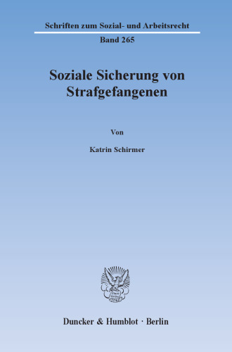 Soziale Sicherung von Strafgefangenen