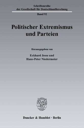 Politischer Extremismus und Parteien