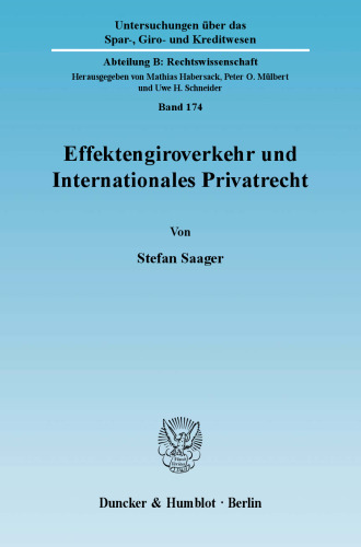 Effektengiroverkehr und Internationales Privatrecht
