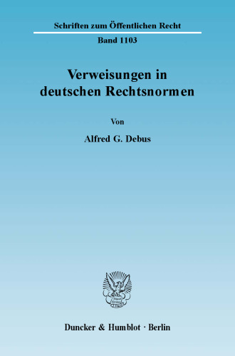 Verweisungen in deutschen Rechtsnormen