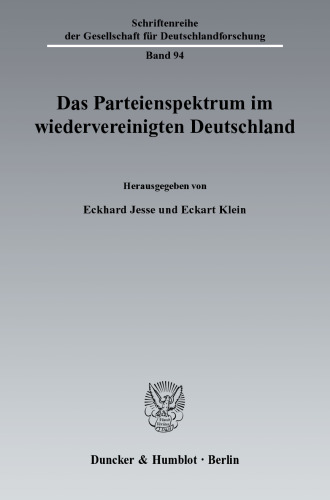 Das Parteienspektrum im wiedervereinigten Deutschland