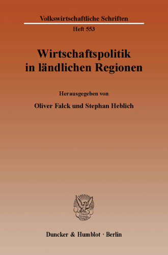 Wirtschaftspolitik in ländlichen Regionen