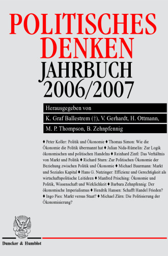 Politisches Denken. Jahrbuch 2006/2007