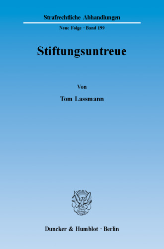 Stiftungsuntreue
