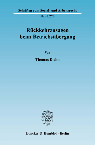 Rückkehrzusagen beim Betriebsübergang