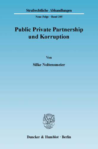 Public Private Partnership und Korruption