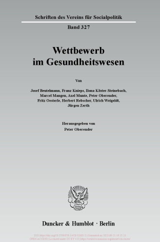 Wettbewerb im Gesundheitswesen