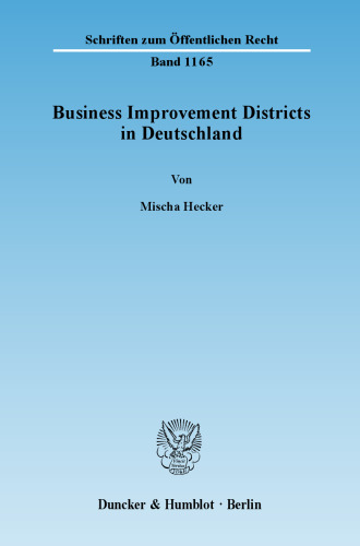 Business Improvement Districts in Deutschland