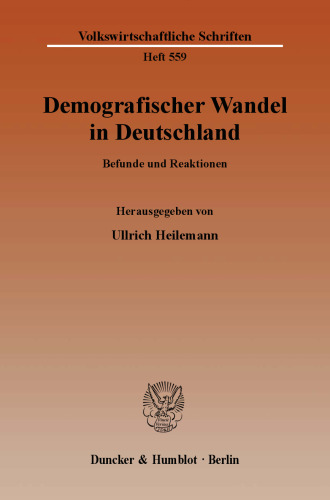 Demografischer Wandel in Deutschland: Befunde und Reaktionen