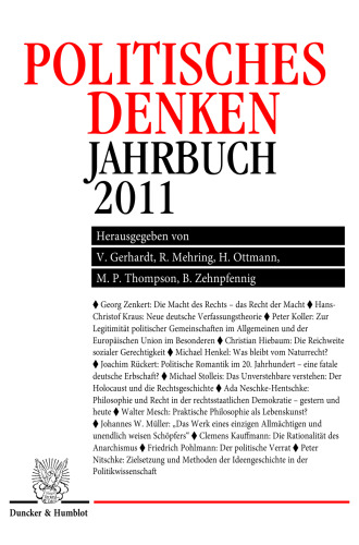 Politisches Denken. Jahrbuch 2011