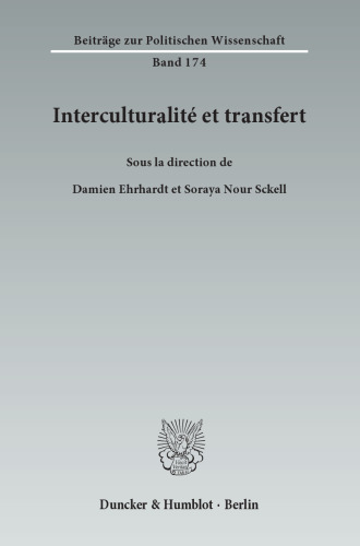 Interculturalité et transfert