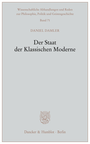 Der Staat der Klassischen Moderne
