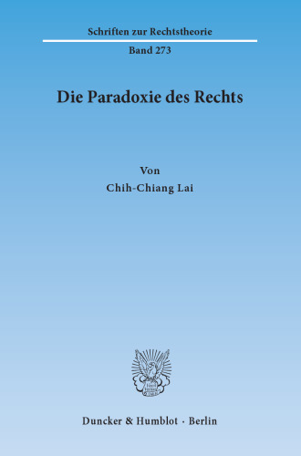 Die Paradoxie des Rechts