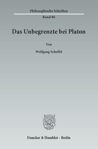 Das Unbegrenzte bei Platon