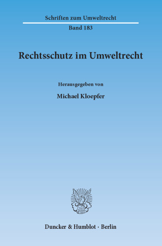 Rechtsschutz im Umweltrecht