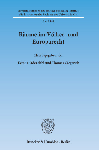 Räume im Völker- und Europarecht